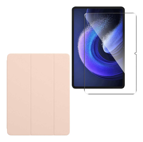 Estuche Funda Smart Case + Vidrio Para Xiaomi Pad 6