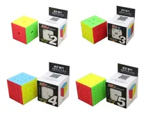 Comprar Pack 4 Cubos Rubik Qiyi 2x2 3x3 4x4 5x5 + 4 Bases + Lubri