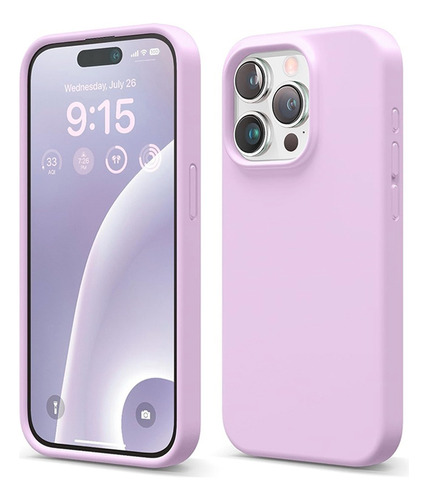 Funda Para iPhone 15 Pro Max Plus Silicona Liquida + Vidrio