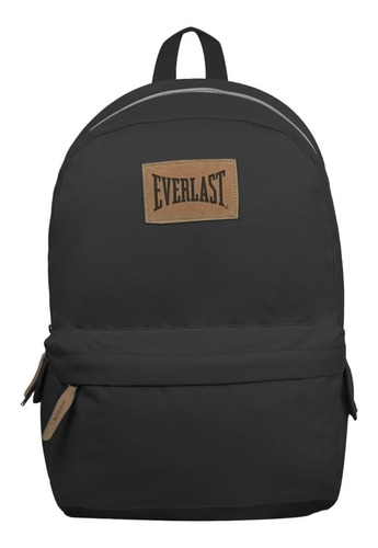 Mochila Everlast Escolar Económica Primaria Secundaria Urban Color Negro