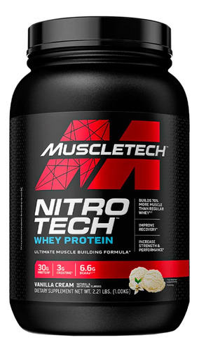 Muscletech Nitro Tech Whey Protein Proteína Vainilla 1kg