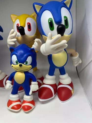 4 Bonecos Sonic 3 De Cm E Outro De 15cm Presente Crianças