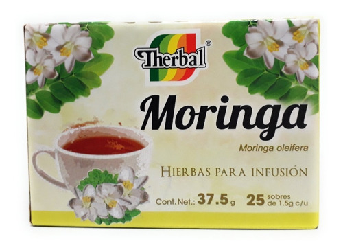 Te De Moringa 25 Sobres Therbal Antioxidante Evio Full