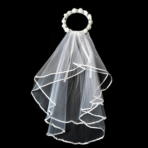 Sk Velo De Novia Diadema De Flores Corona De Pelo,