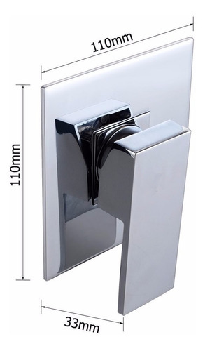 Imagen 2 de 7 de Grifería Monocomando Para Ducha Sin Transferencia