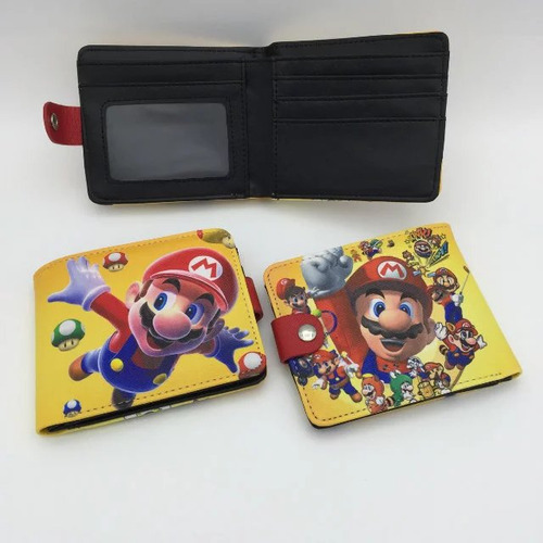 Nueva Cartera Corta Super Mary Super Mario Student Unisex Pu