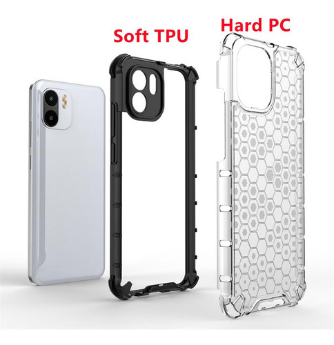 B Funda De Teléfono Transparente Honeycomb Para Xiaomi