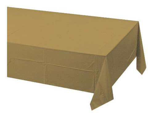 Mantel De Plástico Color Dorado De 54x 108in.marca Pyle