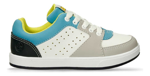 Tenis Casuales Blanco-azul Bubblegummers Quinn Niño