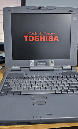 Vintage Notebook Toshiba 2590 Funcionando Con Detalles