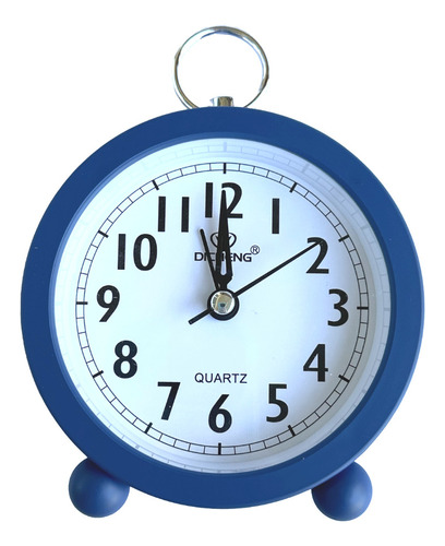Reloj de mesa  despertador  analógico Dicheng OS004  color azul 