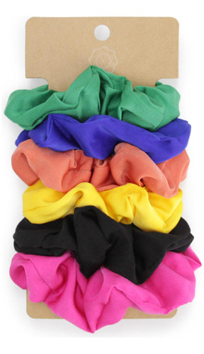 Set Scrunchies Multicolor Accesoría
