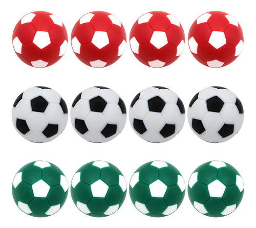 Bqspt Juego De 12 Pelotas De Futbolin Para Mesa De Futbol, B