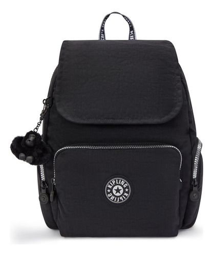 Mochila preta feminina Kipling City Zip S