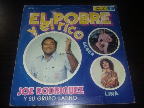 Lp Vinilo Disco  Joe Rodriguez El Pobre Y El Rico Cumbia