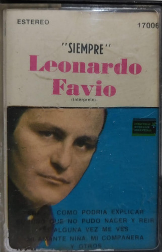 Leonardo Favio  Siempre Cassete Argentina