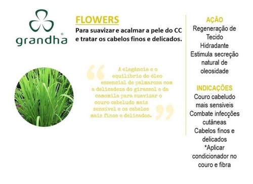 Grandha Flores E Vegetais Flowers Shampoo E Condicionador