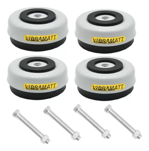 Suporte Anti-vibração Encaixe 1/2 Pol 4 Pçs Mini Vibramatt