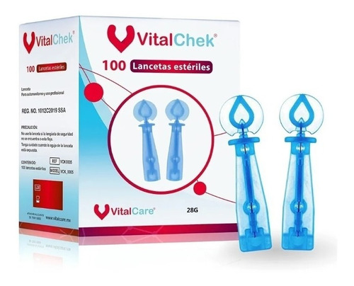 Vital Care 100 Lancetas Universales Para One Touch Ultra