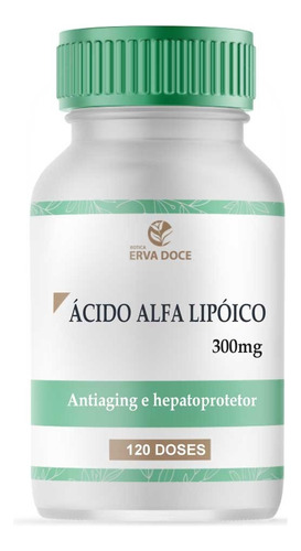 Acido Alfa Lipoico 300mg 120 Cápsulas