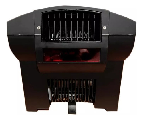 Secador De Manos Eléctrico De Pared Curvo Negro