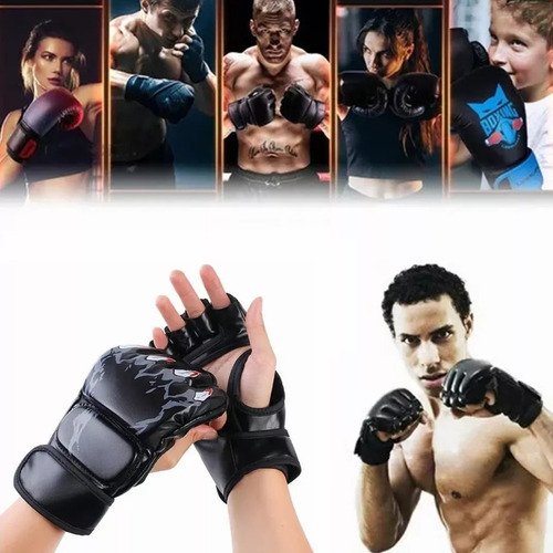 Guantes De Entrenamiento De Boxeo De Cuero Mmas/ufc