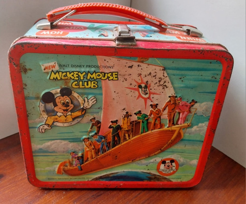 Antigua Lunchera Mickey Mouse Club. Aladdin. Usa.