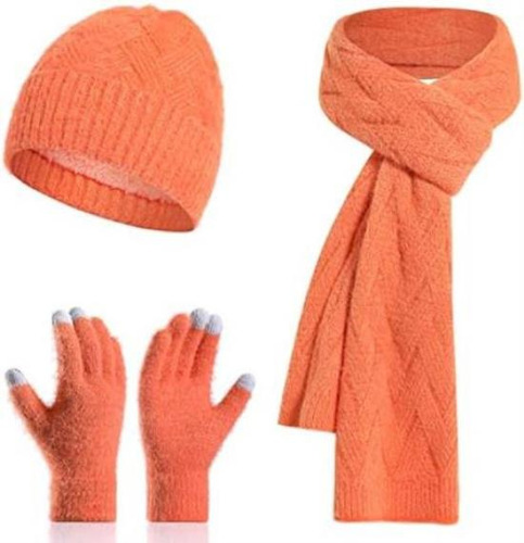 Ecodudo Conjunto Gorro Y Bufanda Invierno Mujer, Conjunto Y