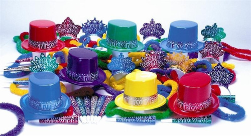 Kit Colores 10 Personas Happy New Year Paquete Año Nuevo 325