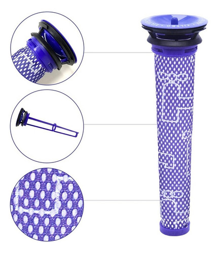 Para Dyson V7 V8 Animal Y Absolute Lavable Prefiltros Pos