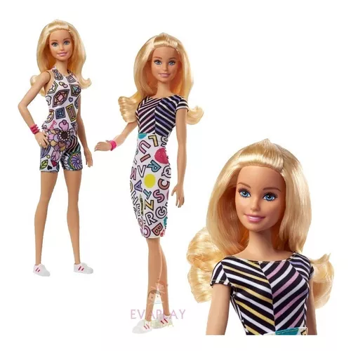 Muñeca Barbie Estilo Pinta Sus Vestidos