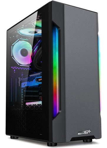 Gabinete Pc Gamer Sentey R20 Sf Usb 3.0 Rgb Filtro Atx *