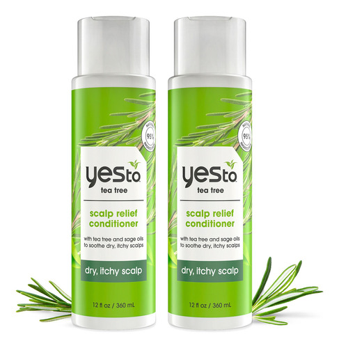 Condicionador Yes To Tea Tree Scalp Relief 360 Ml (pacote Co