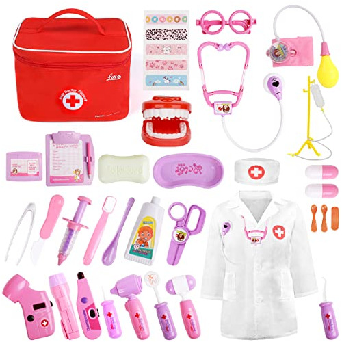 Kit Médico Para Niños - 35 Piezas Doctor Pretender F96rg