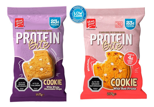 Cookie Yourgoal Protein Bite 4u White Chocolate + 4u Fruits