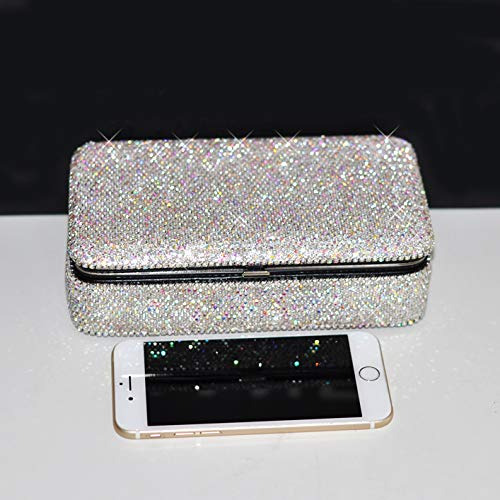 Bestbling Bling Crystal Leather Portátil De Viaje Joyero Org