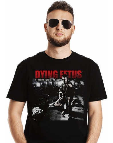 Polera Dying Fetus Descend Into Depravity Metal Impresión Di