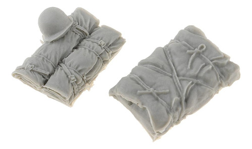 2 X 1/35 Mini Resina Paquete Sombrero Modelo Accesorios De