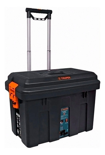 Caja de herramientas Truper CHP-25R 25" de plástico con ruedas 38.1cm x 63.5cm x 45.7cm negra