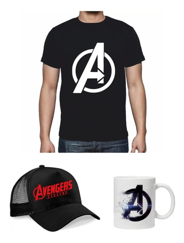 Avengers Endgame  Combo Mugs + Gorra + Camiseta
