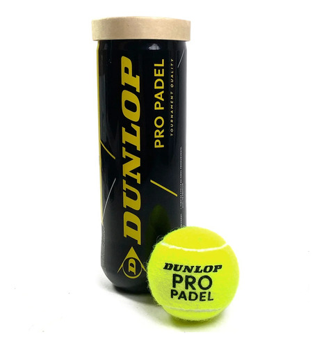Tubo De Pelotas X3 Dunlop Padel Balls Paddle All Court