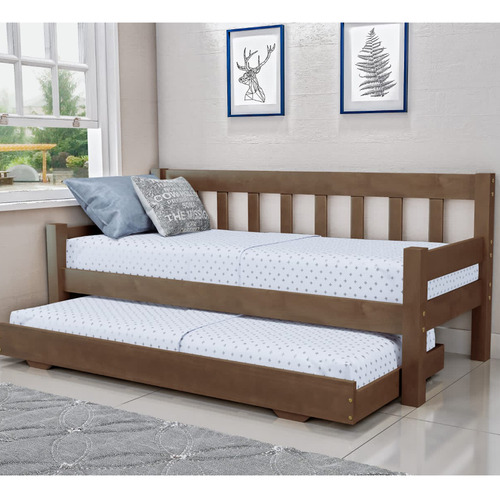 Marinera Cama Sofa Dormitorio Castaño Bicama Marrón
