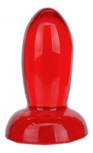 Plug Anal Vermelho Bolinha 9x3,2cm