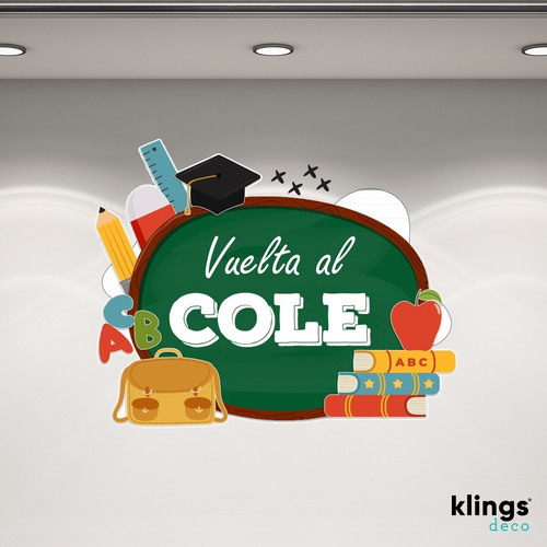 Imagen 4 de 8 de Vinilos Vidriera Vuelta Al Cole Utiles Regreso A Clases