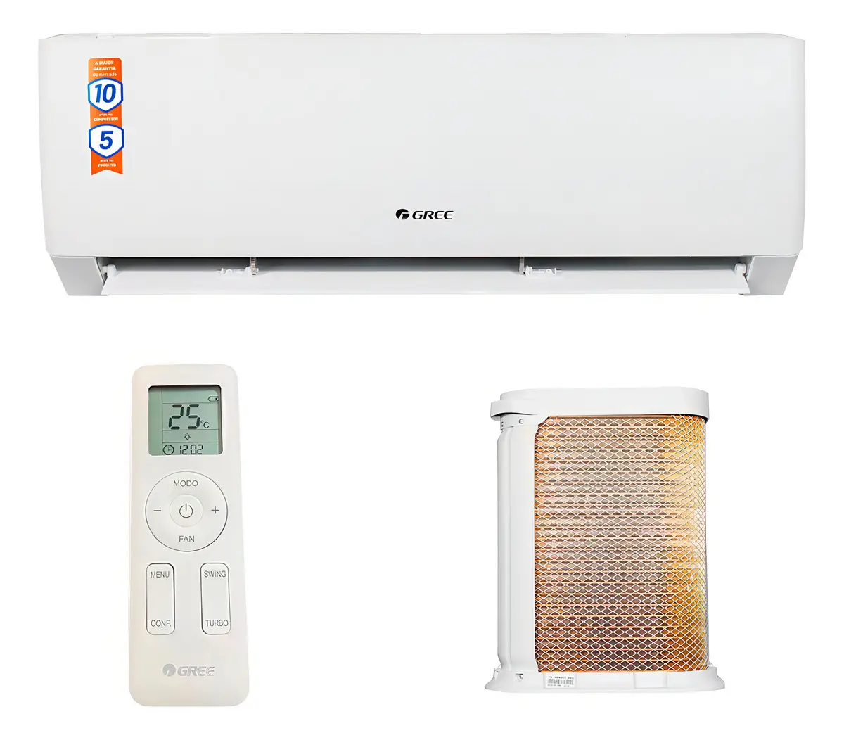 Ar-condicionado Split Gree Inverter 30000 Btus Gwh30agexh-s Cor Branco