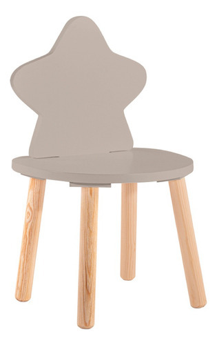 Silla De Estrella Para Niñas Y Niños Duduk Color de la estructura de la silla Gris Obscuro