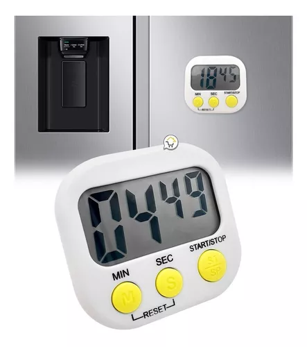 Albayrak Temporizador de cocina, temporizador de cocina de chef con alarma  fuerte, no requiere baterías, 100% mecánico, respaldo magnético, exquisito