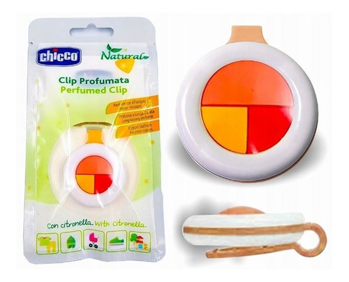 Prendedor Chicco Botón Anti Mosquitos Citronella Clip X1