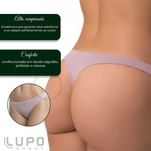 Calcinha Fio Dental Loba Lupo Microfibra Sem Costura 40600
