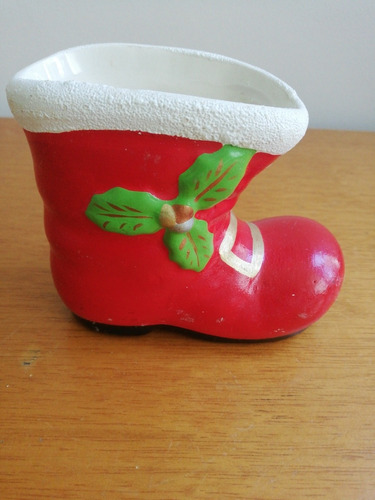 Bota De Navidad De Ceramica 